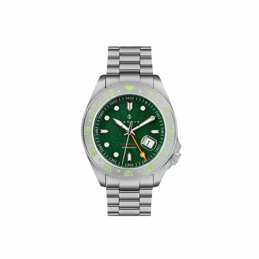 Heren NAUTIS | Nautis Global Dive 18093G-D Heren Horloge 44Mm 50 Atm