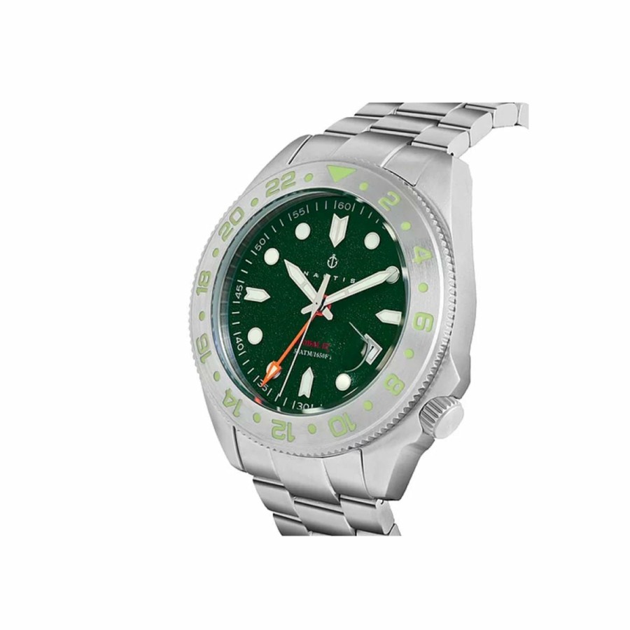 Heren NAUTIS | Nautis Global Dive 18093G-D Heren Horloge 44Mm 50 Atm