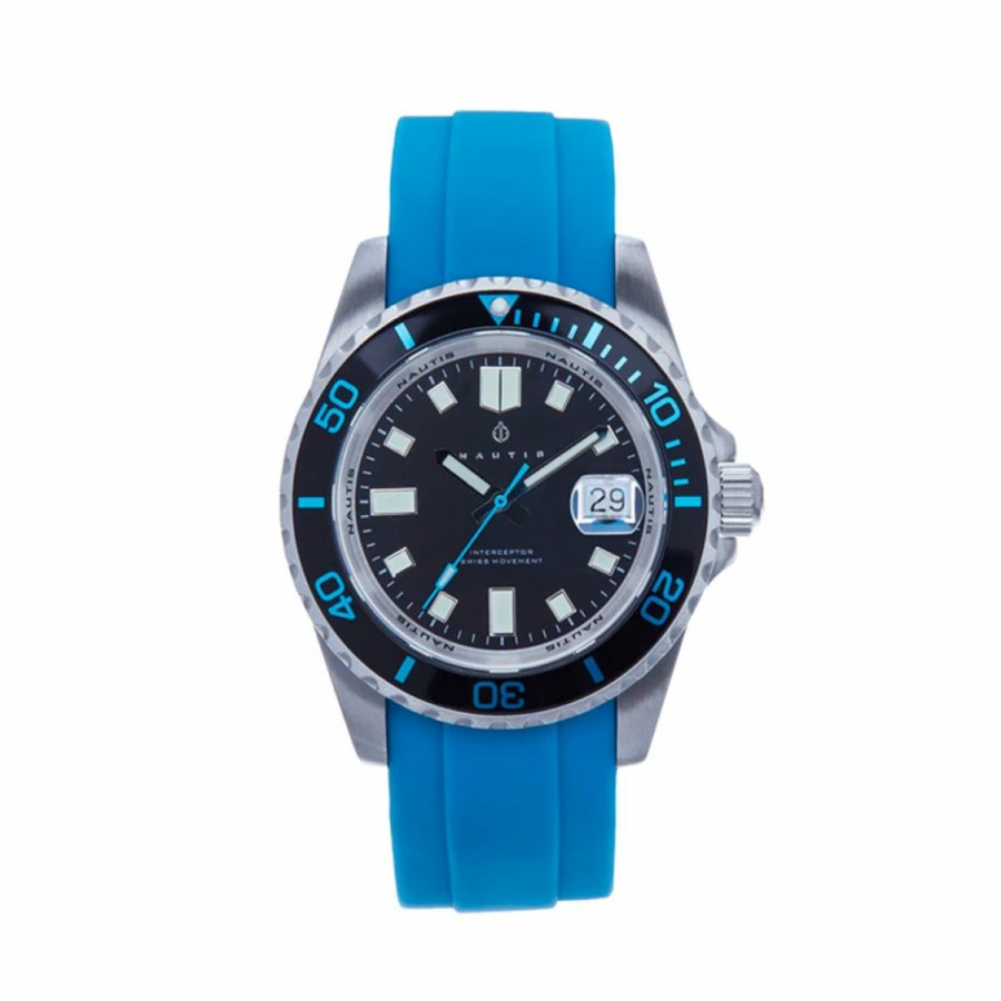 Heren NAUTIS | Nautis Interceptor 19161G-A Heren Horloge 43Mm 50 Atm