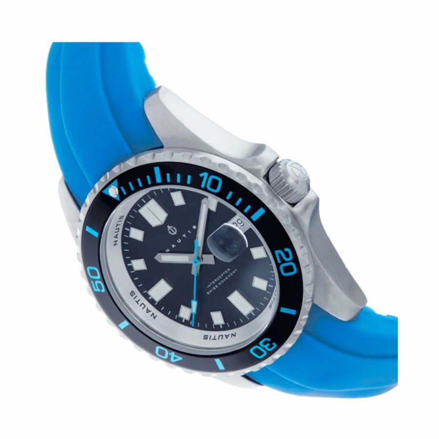 Heren NAUTIS | Nautis Interceptor 19161G-A Heren Horloge 43Mm 50 Atm