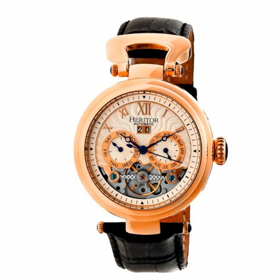 Heren Heritor | Bestel Vandaag De Heritor Ganzi Skeleton Automatics Op Watch2Day! Geleverd In De Originele Box Inclusief Twee Jaar Garantie.