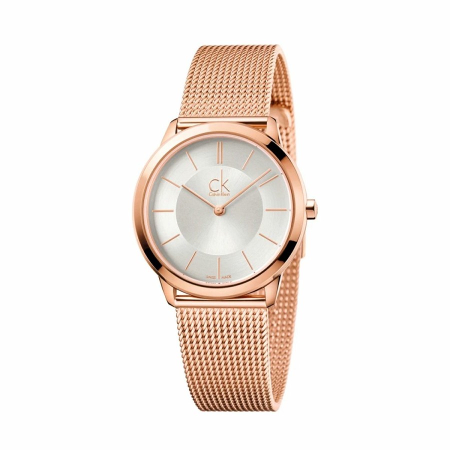 Dames Calvin Klein | Calvin Klein Minimal K3M21626 Heren Horloge 40 Mm 3 Atm